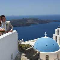 Poroka v Grčiji, Santoriniju